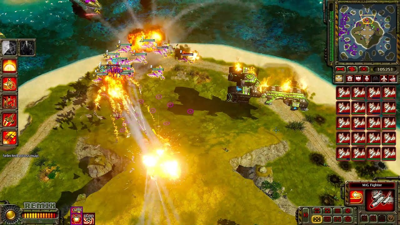 Red Alert 3: Remix - Roundhouse Redux 1v3 We Chose the Sea