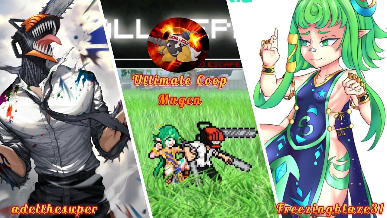 💣Mugen Online Coop : Aria the Cosmic and Chainsawman !!!! #mugenjus  (Downloads)😁