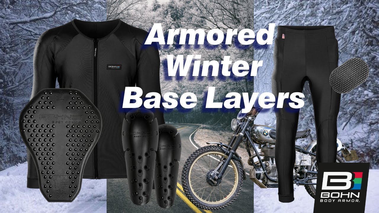 Winter / Cold Weather Armored Motorcycle Base Layers by Bohn Body Armor