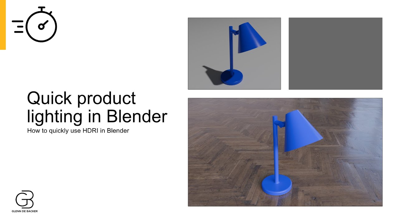 Blender Quick Tip: Easy Hdri Lighting for Product Renders