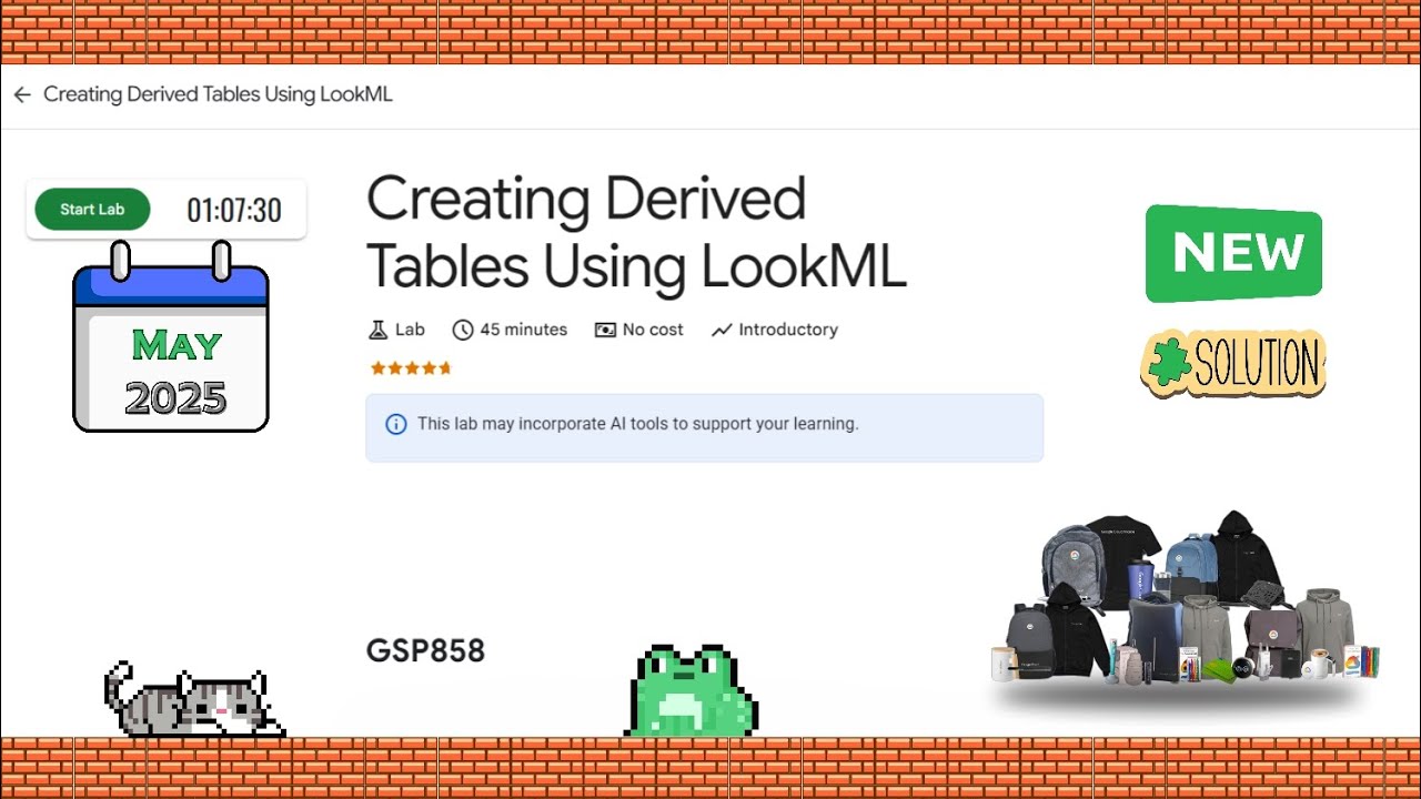 Creating Derived Tables Using LookML #GSP858 #looker #qwiklabs #arcade @qwiklabexplorers [2025] ☁️🚀