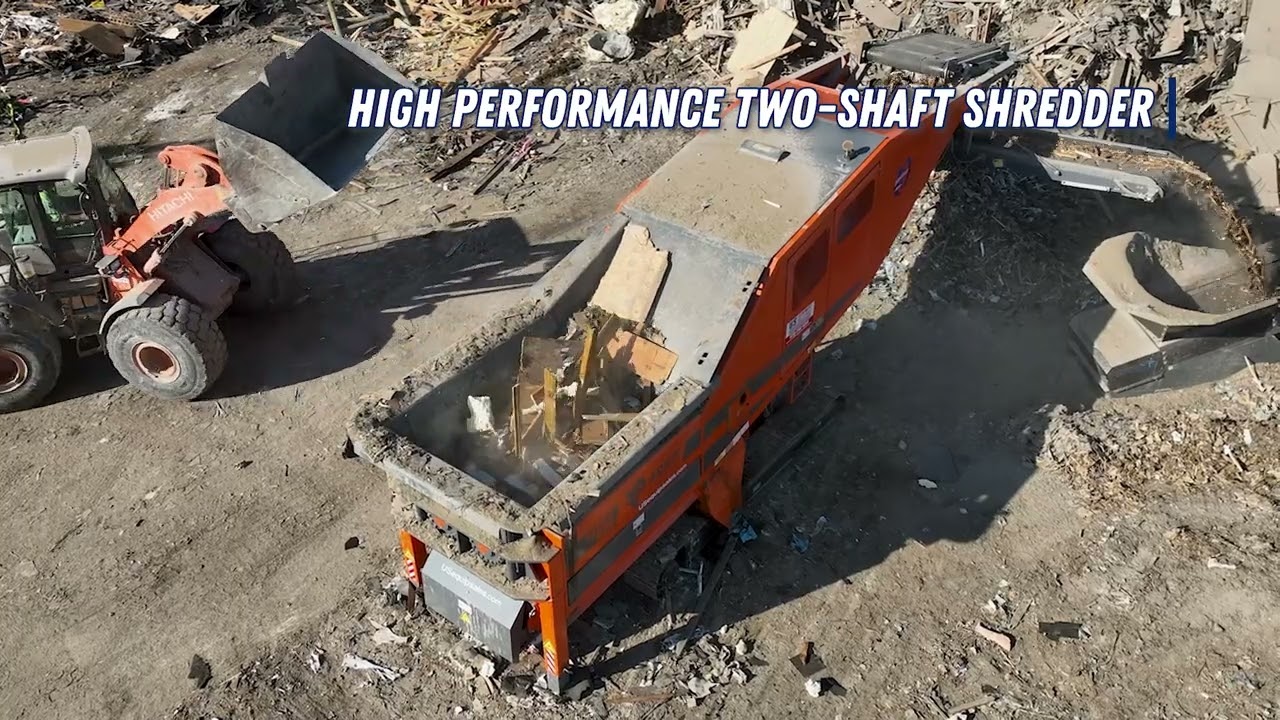 Arjes TITAN 950 shredder waste demo