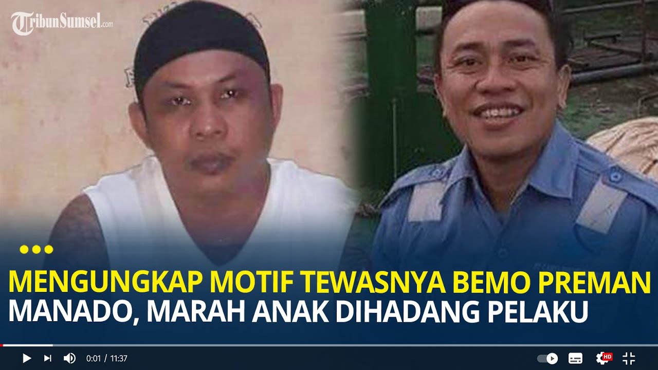 Mengungkap Motif Tewasnya Bemo Preman Terkenal di Manado, Marah Anak Korban Dihadang Pelaku