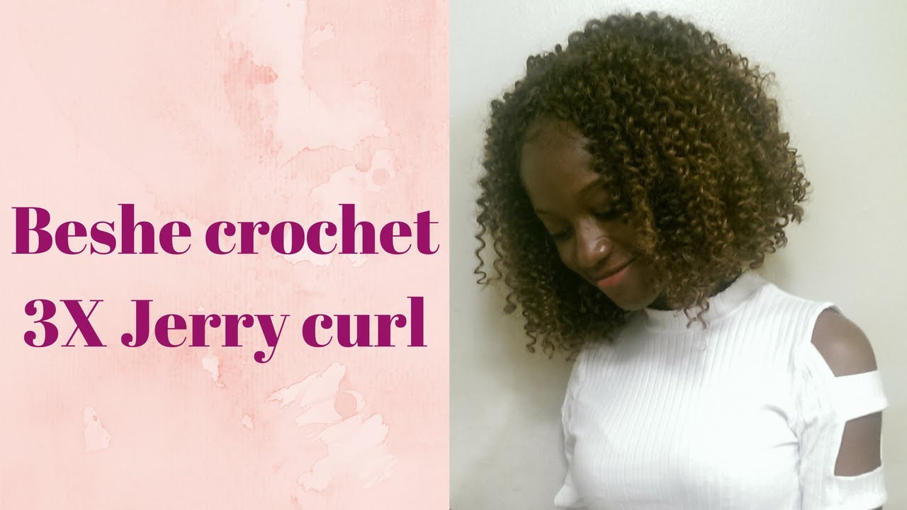 beshe Brazilian jerry curl crochet hair / 3x beshe jerry curl