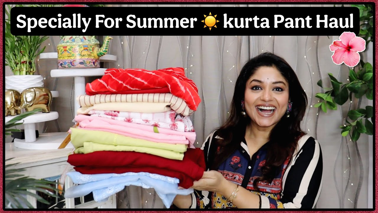 Must have Amazon kurta pant haul @AmazonInOfficial #haul #kurtaset shop with Vaishali Mitra 