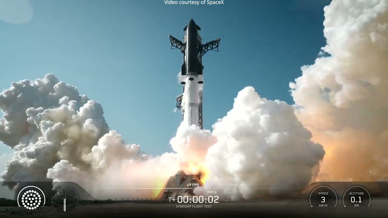 Starship launch and Super Heavy landing, 22 May 2026