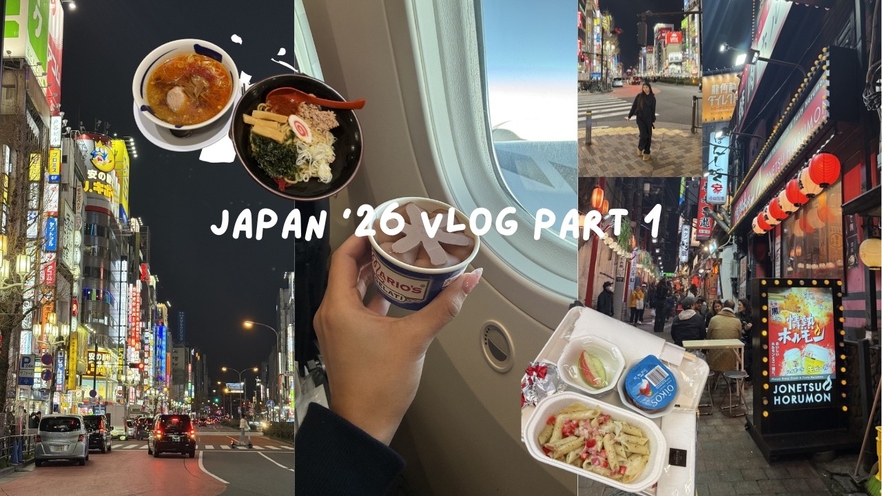 Japan Vlog Part 1 | YVR to NRT, JAL Food, Hotel review