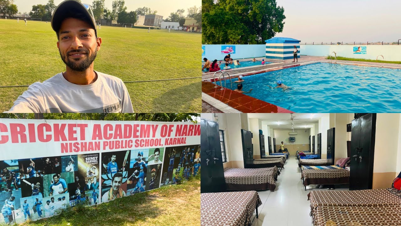 Cricket academy with Hostel & Swimming Pool in Haryana ! Cricket Academy of Narwal ! Full Tour !