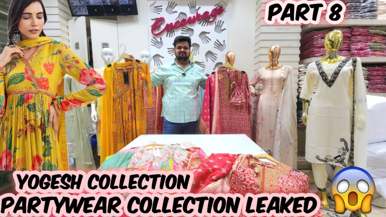 Biggest Collection of partywear designs, Direct Manufacturer@yogeshcollection  #chinon