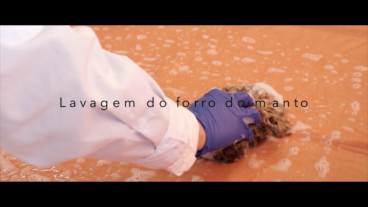 Manto da Rainha D. Amélia - Lavagem do forro do manto