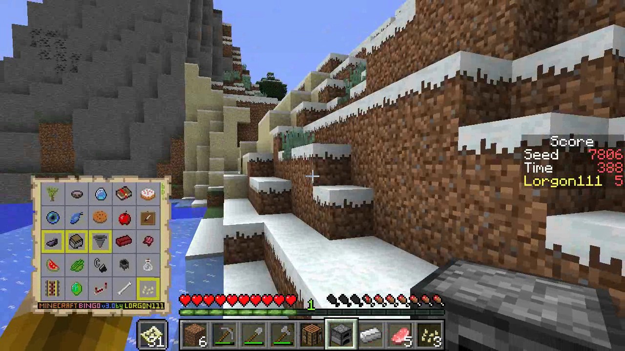 Minecraft BINGO v3.0 - Seed 7806 - Bingo!