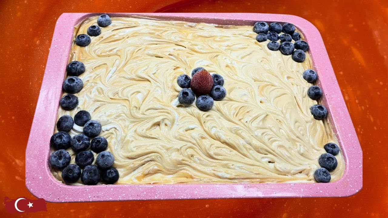Delightful Chantilly Cake with Caramel and Blueberries