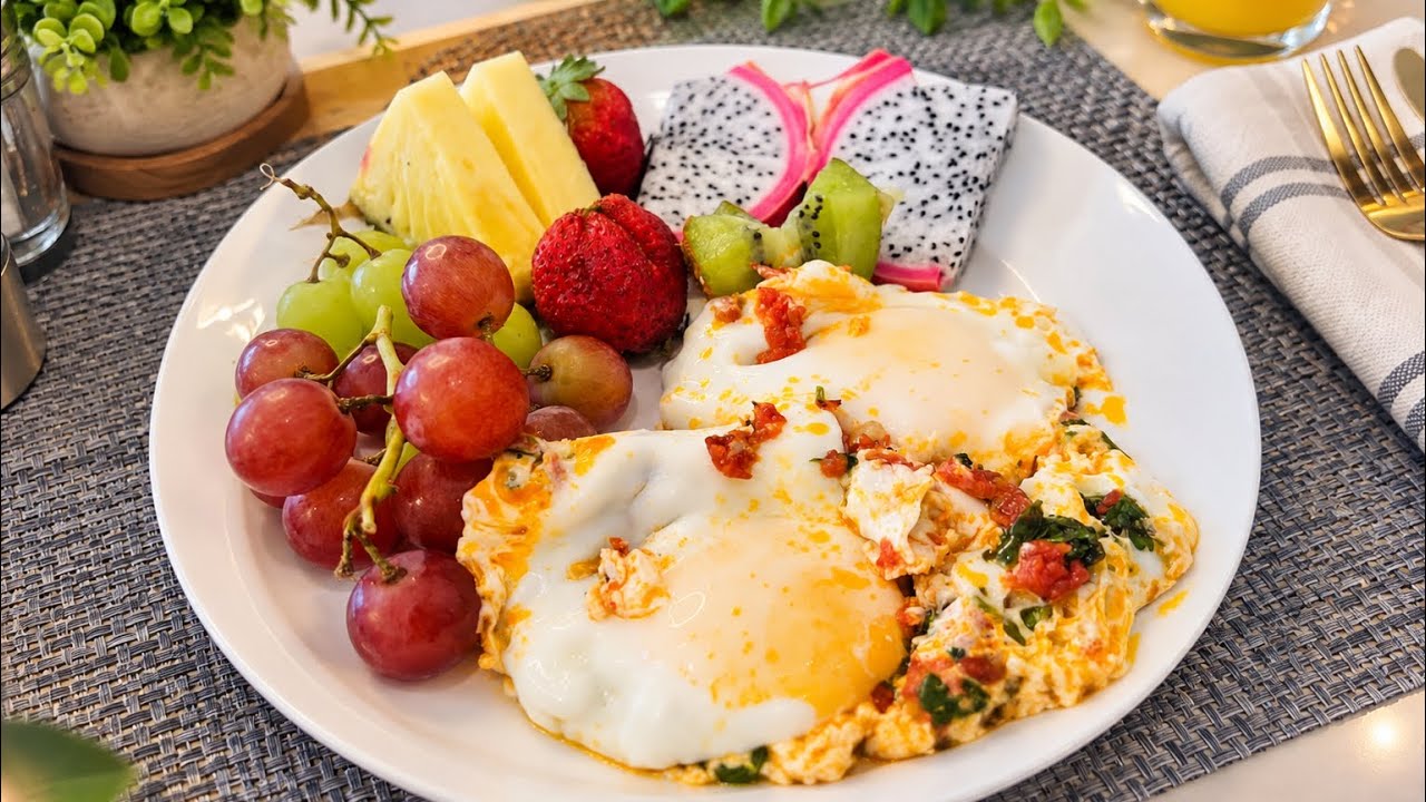 Tukhum e romi🍳 Spicy Tomato Egg 🍳 with Afghan Sheer Chai
