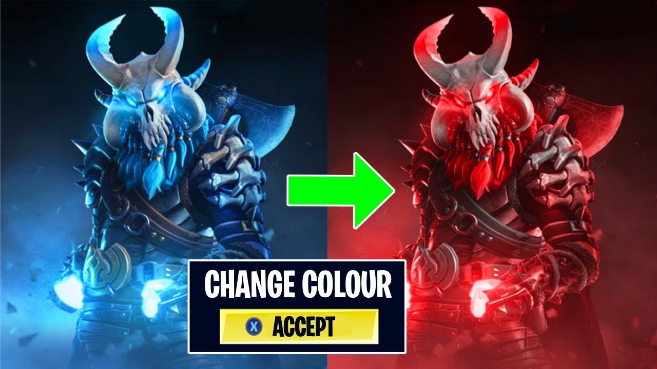 FORTNITE SEASON 5 NEW RAGNAROK SKIN CUSTOMIZATION AND COLOURS!!