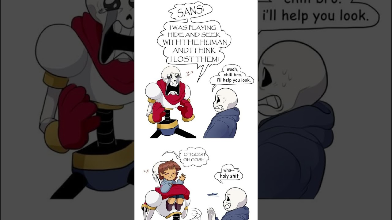 Undertale Papyrus Plays Hide And Seek Comic Dub