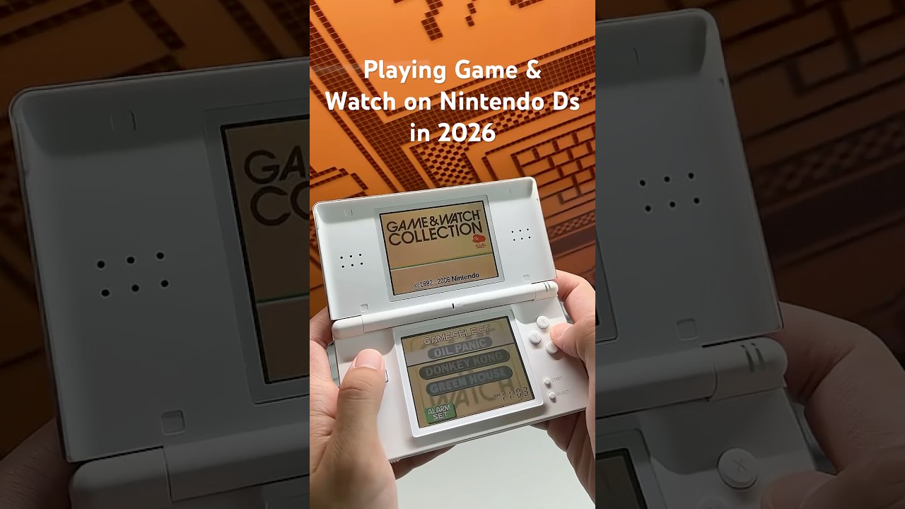 Playing Game & Watch (Oil Panic) on Nintendo Ds in 2026 #retrogaming #nintendo #gameandwatch #retro