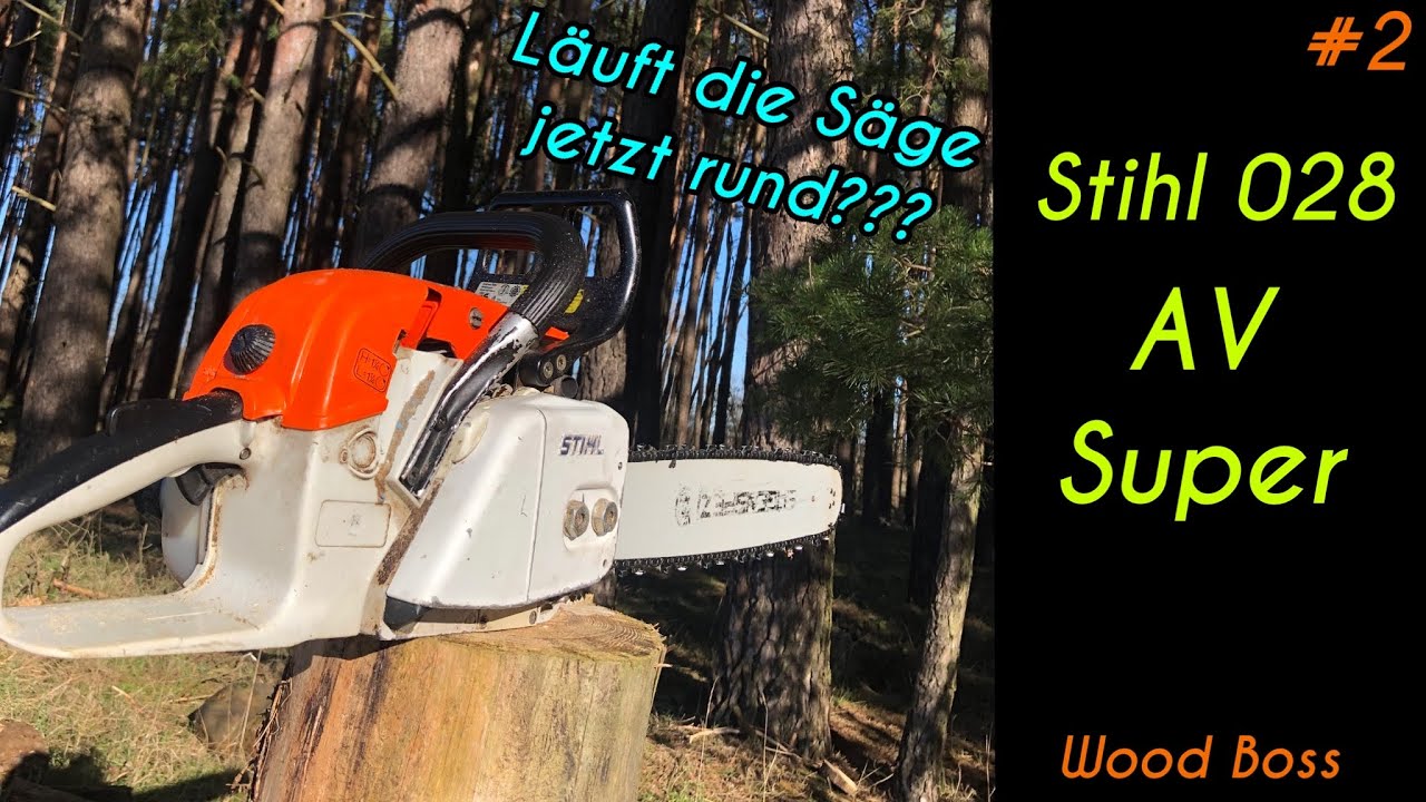 #2 Stihl 028 AV Super läuft nicht richtig. Neue Wellendichtringe Zusammenbau der Säge, Testlauf