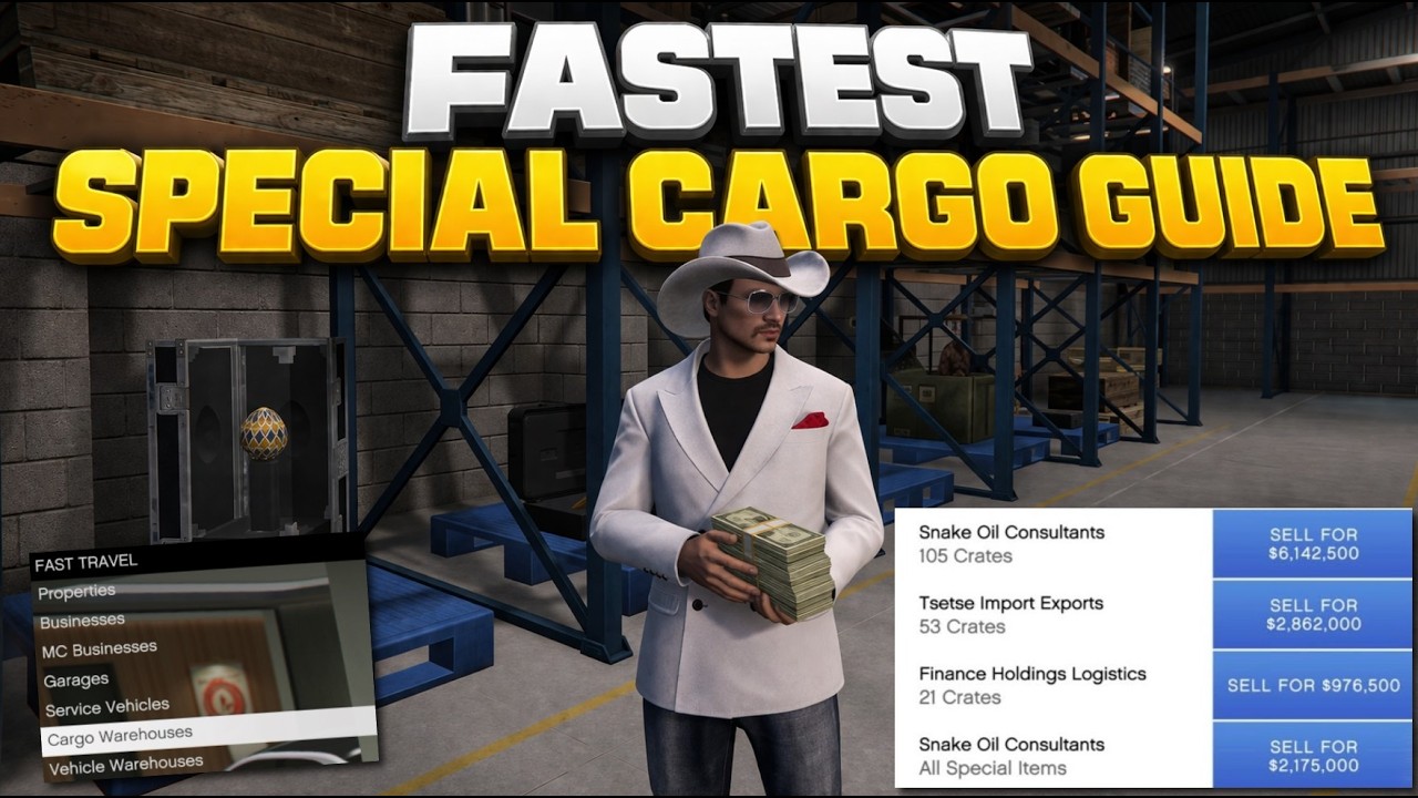 GTA Online: САМЫЙ БЫСТРЫЙ способ перевозки специальных грузов (легко заработайте миллионы)