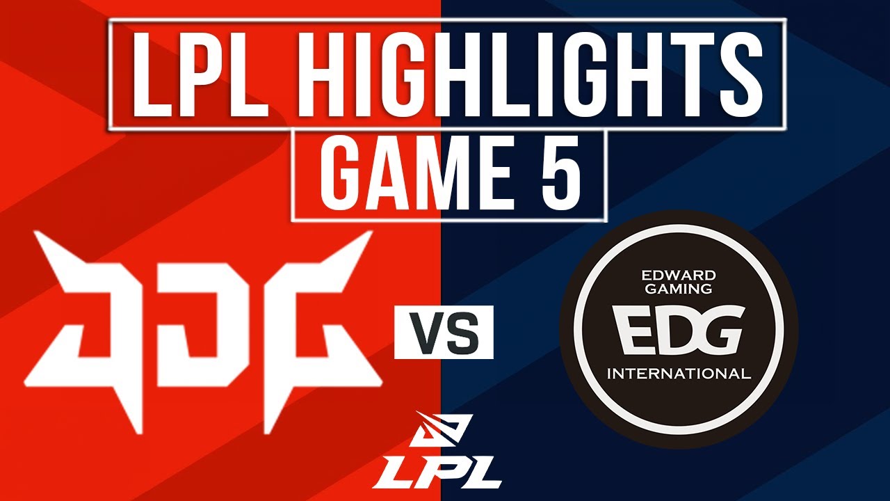 JDG vs EDG Highlights Game 5 | LPL 2025 Split 3 Playoffs | JD Gaming vs EDward Gaming
