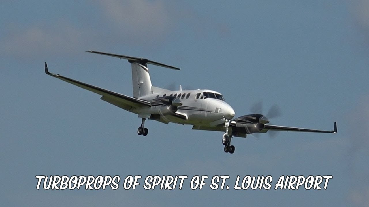 Turboprop compilation! Turboprops takeoff and land at-Spirit of St. Louis Airport! ATC Audio!