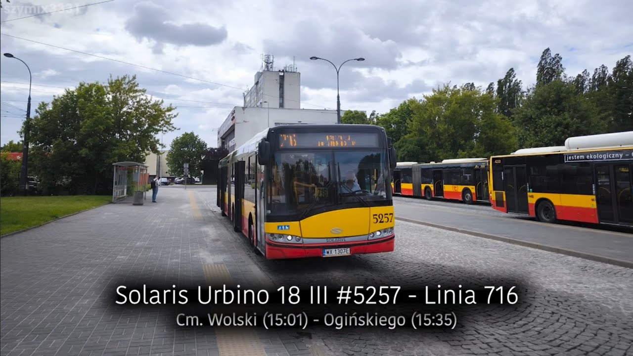 Linia 716 | Solaris Urbino 18 III #5257 - MZA Warszawa