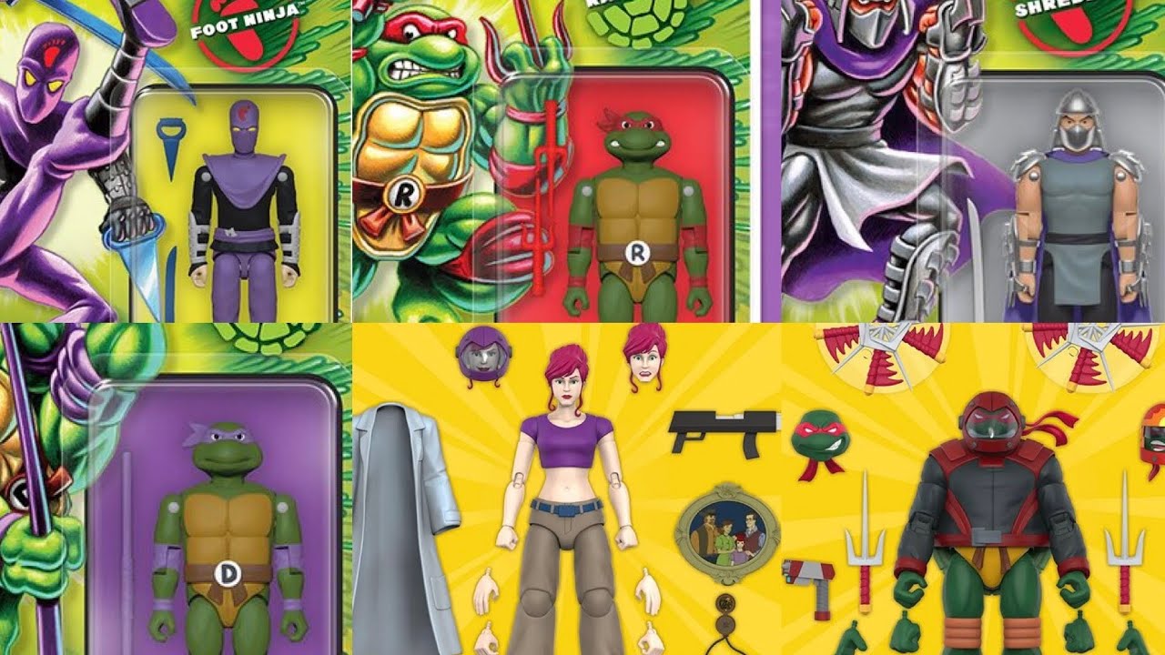 Компания Super 7 представила новые фигурки Черепашек-ниндзя.