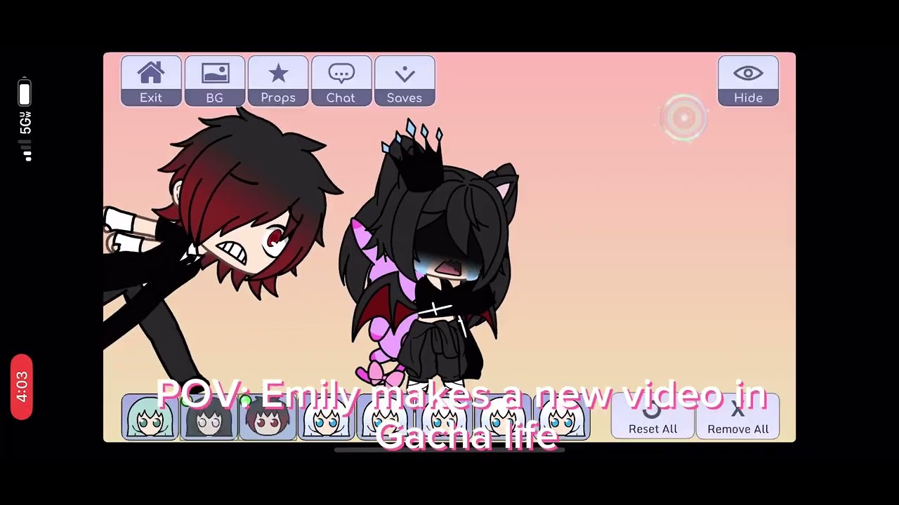 POV: Emily makes a new gacha oc in gacha life