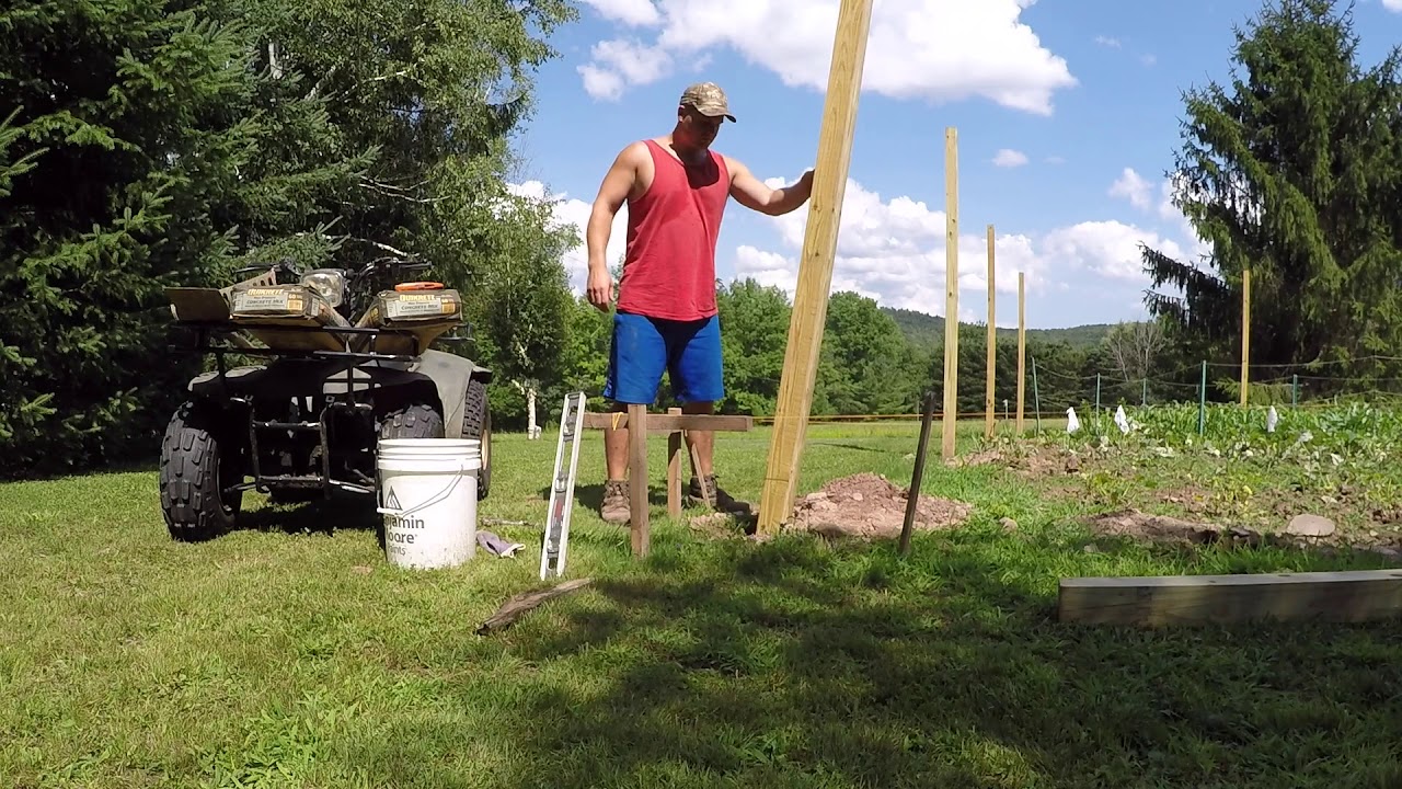 Building A Deer Fence - Garden/ Orchard