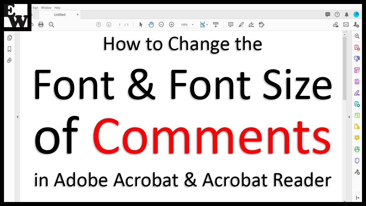 How to Change the Font and Font Size of Comments in Adobe Acrobat and Acrobat Reader (PC & Mac)