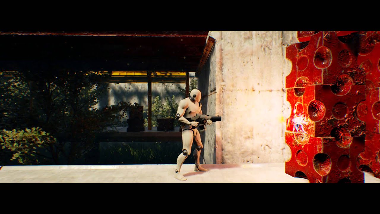 Unreal Engine 4 Peek Destruction Cubes  Real Time in Geforce GTX 690