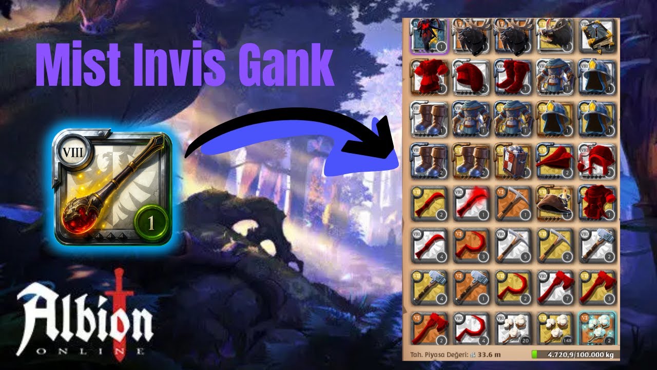 Albion Online Mist Gank 5 ! Give Me My Money !
