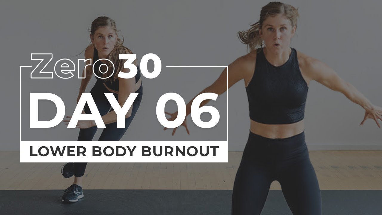 30-Minute HIIT Leg Workout (No Equipment) | Zero30 Day 6