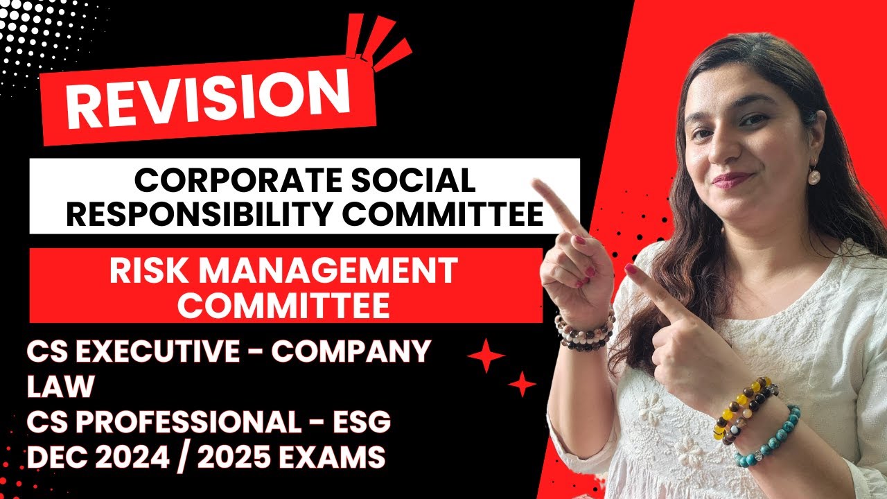 Revision of CSR & RMC COMMITTEE by CS Jaspreet Dhanjal - CS Executive & Professional