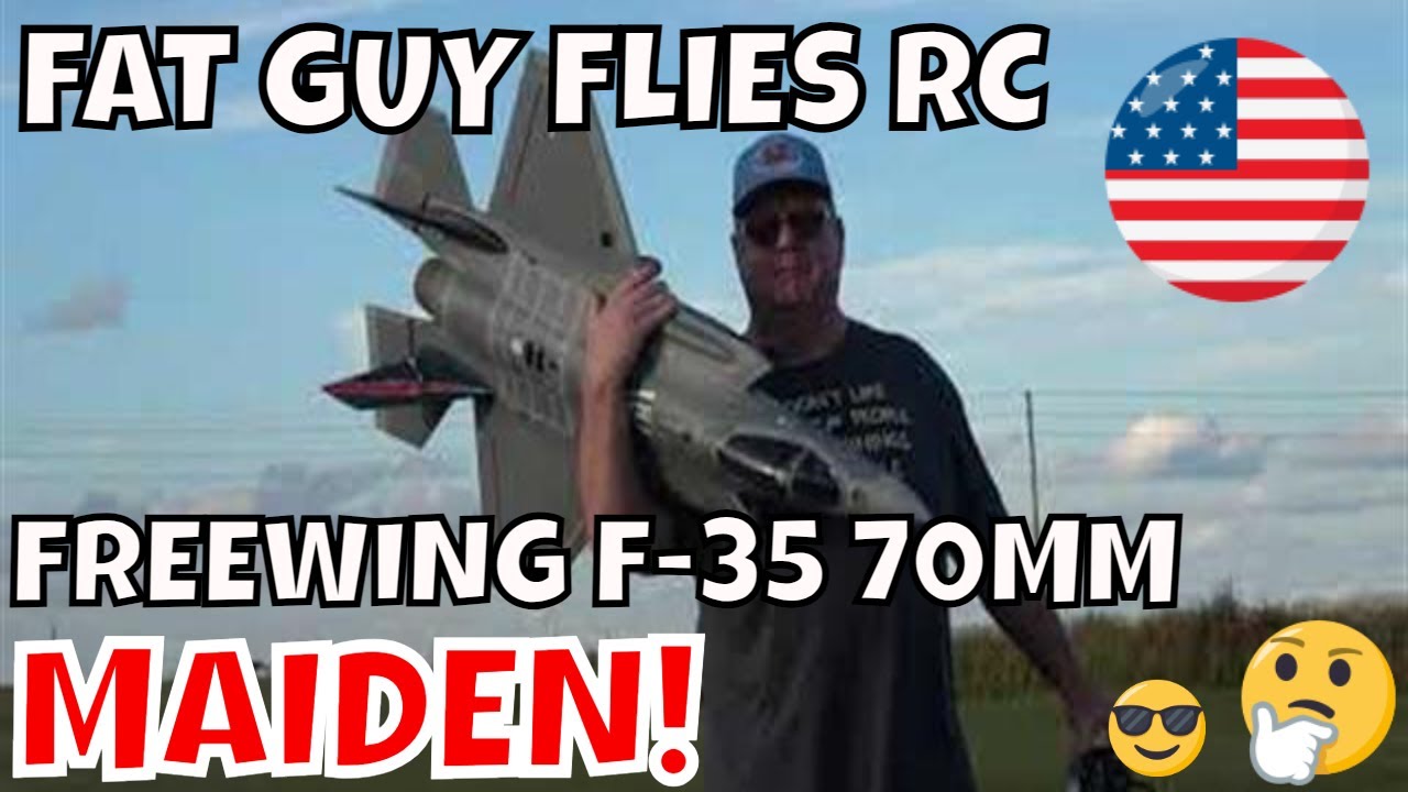 FREEWING F-35 70MM MAIDEN FLIGHT by Fat Guy Flies RC