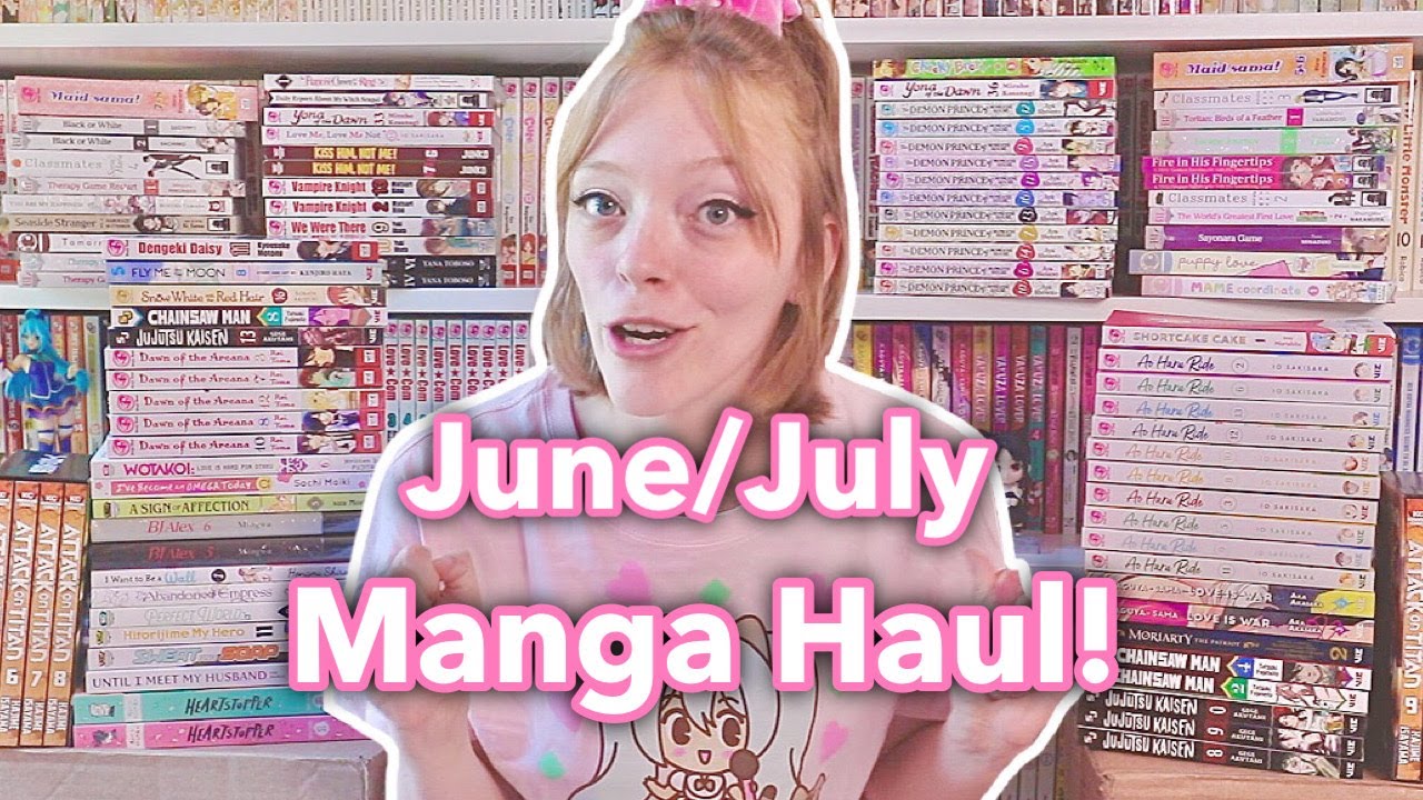 June and July Manga Haul | 80+ volumes! | Sneak peek at the new shelf set up