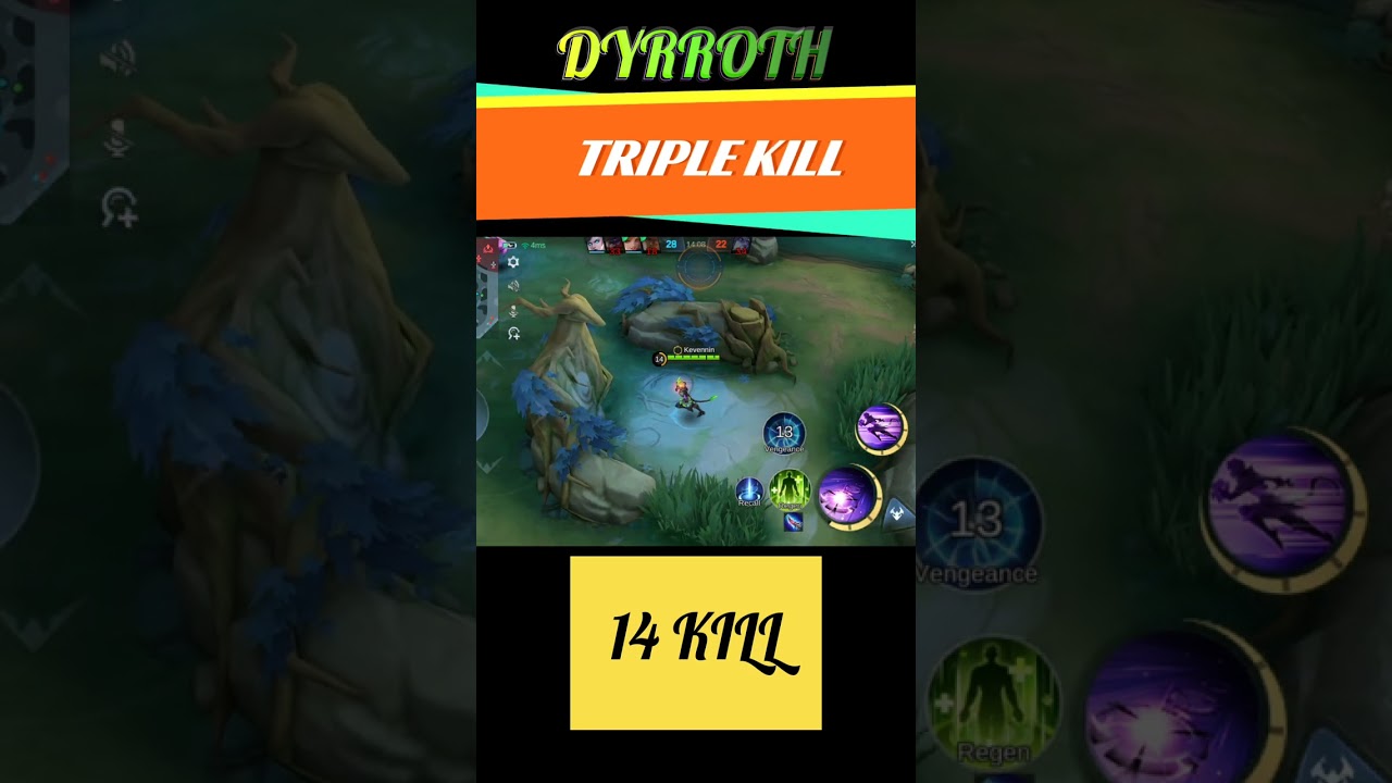 Part 47: Dyrroth: 14 Kill Triple Kill #mlbb #mobilelegends #montage #mlbbgameplay #brutalhero