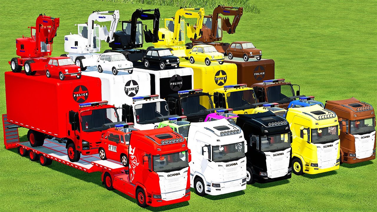 OVERSIZED TRANSPORT EXCAVATORS, FIAT, AMG, FIELD PLANTING & HARVESTING RADISH! Farming Simulator 22