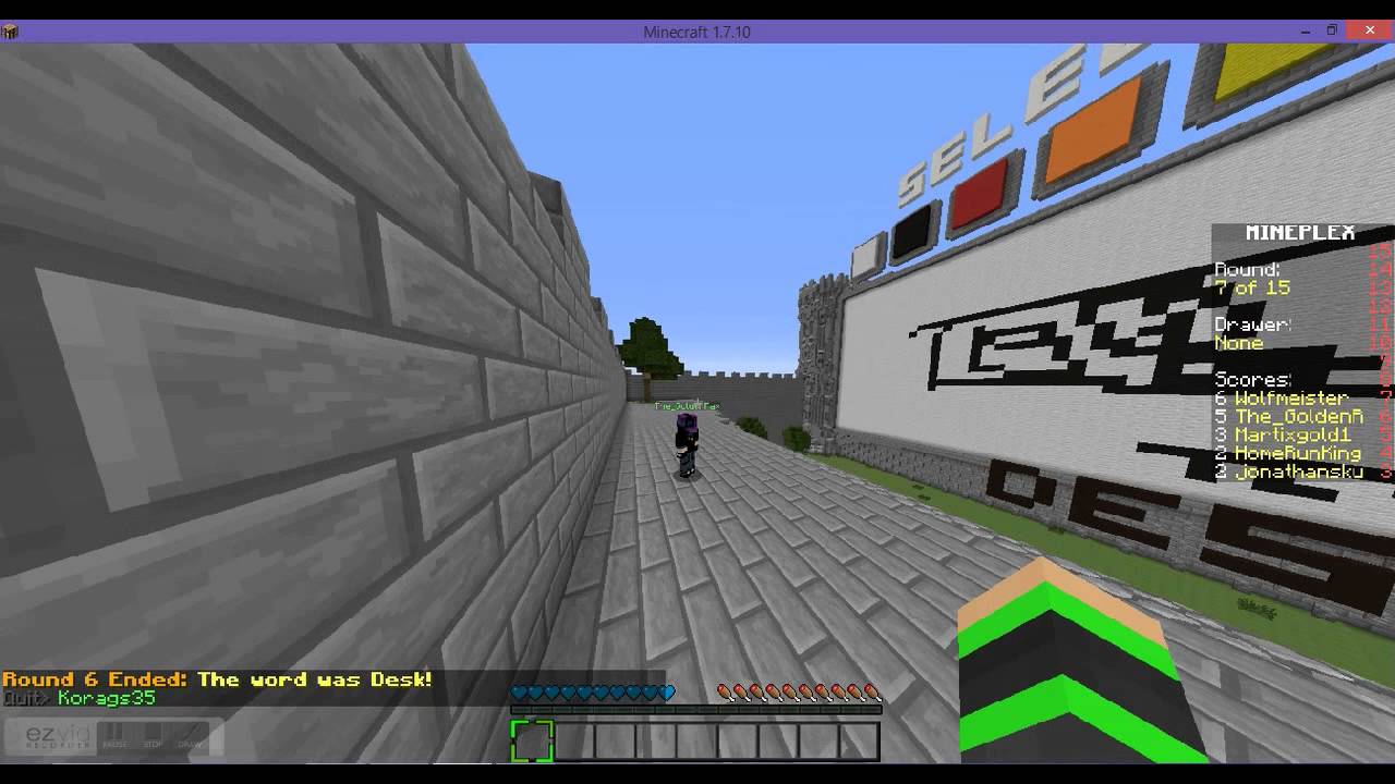 Minecraft Mini Game Draw My Thing