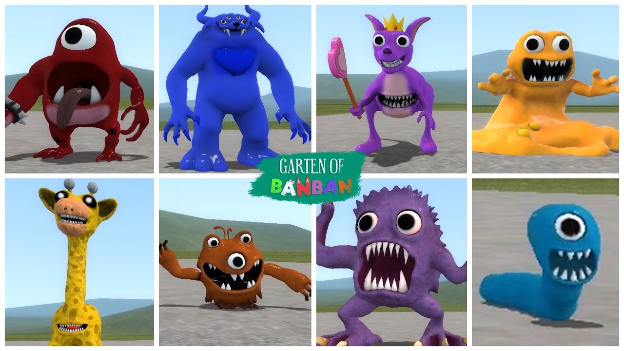 Garten of Banban Tournament - Dr Fluffypants vs Fairy Ururoo vs Gablab - Who Will Win? (Garry's Mod)