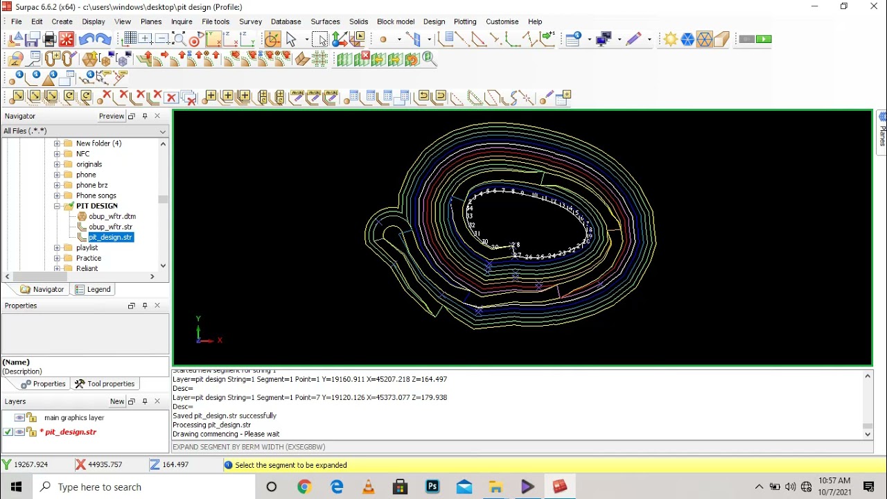PIT DESIGN IN SURPAC