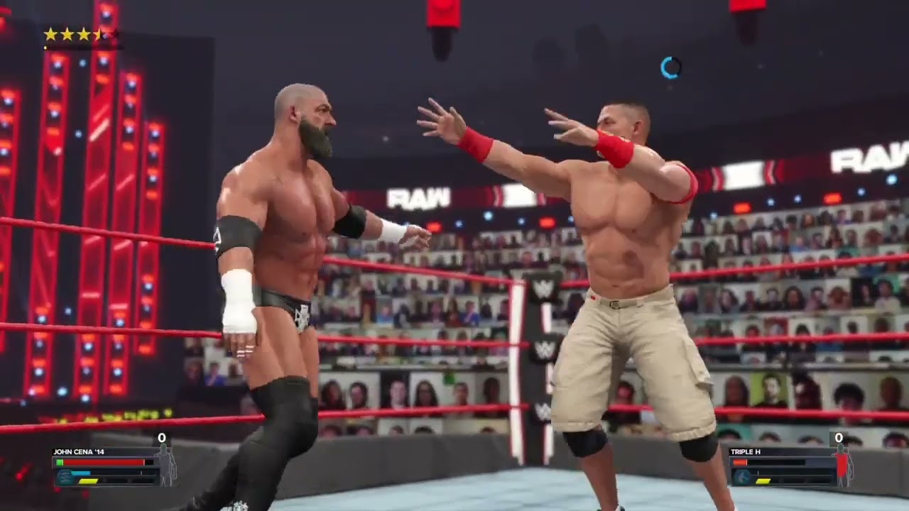 Triple H Defeats John Cena in a 3 stages of hell match WWE Title WWE 2K23