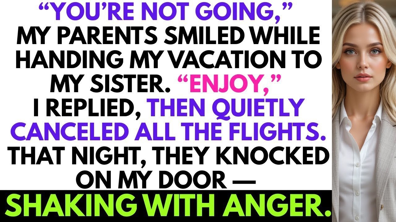 “You’re Not Going,” My Parents Smiled While Handing My Vacation to My Sister. “Enjoy,” I Replied.