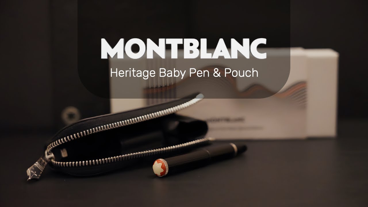 Montblanc Heritage Rouge et Noir Baby Fountain Pen & Pouch | Unboxing, History & Writing Experience