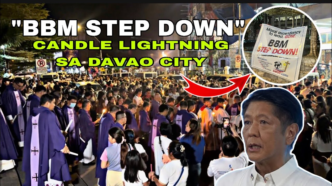 WATCH⁉️ ITO NA ANG SIGAW NG MGA DABaWENYOS! CANDLE LIGHTNING SA LABAS NG SAN PEDRO CATHEDRAL