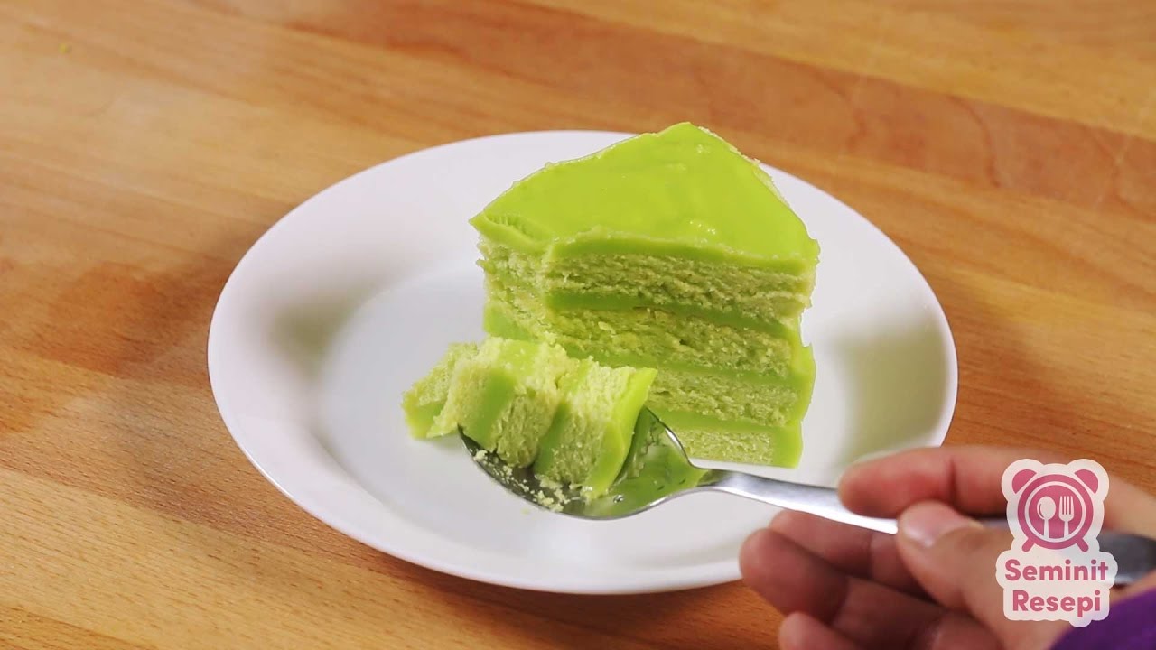 Resepi Kek Lapis Pandan | Seminit Resepi
