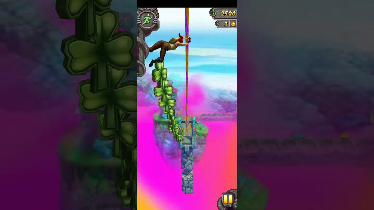 Tample run collect 1400 coins and 8000meter running