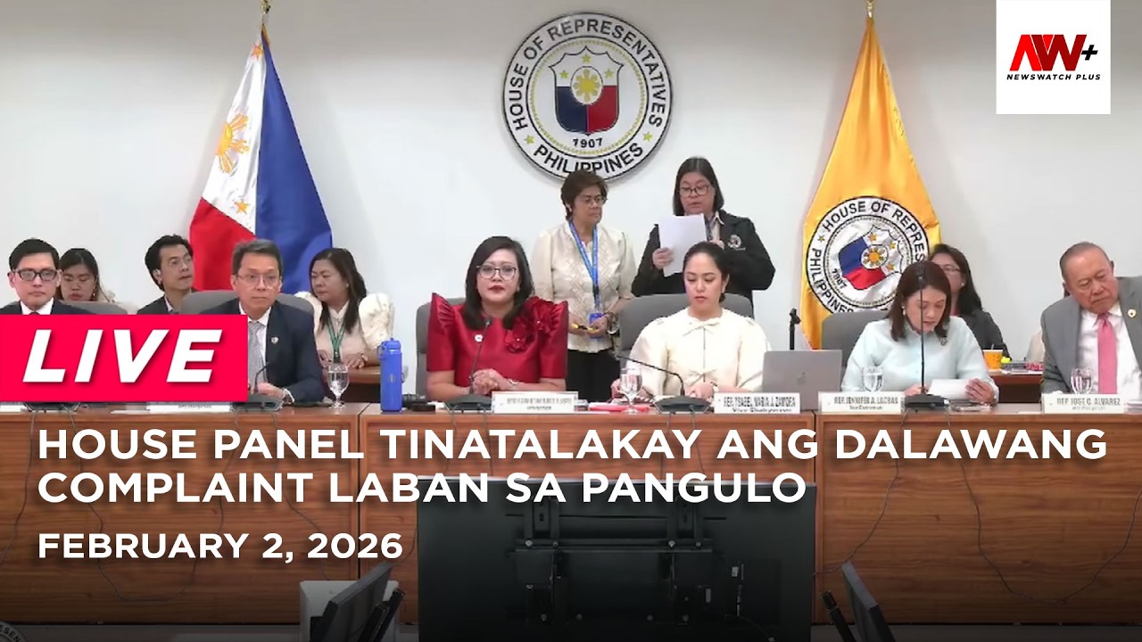 House Panel tinatalakay ang dalawang complaint laban sa pangulo | NewsWatch Live