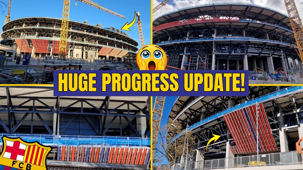 Spotify Camp Nou Weekly Progress: Cladding Installed & Slats Incoming!