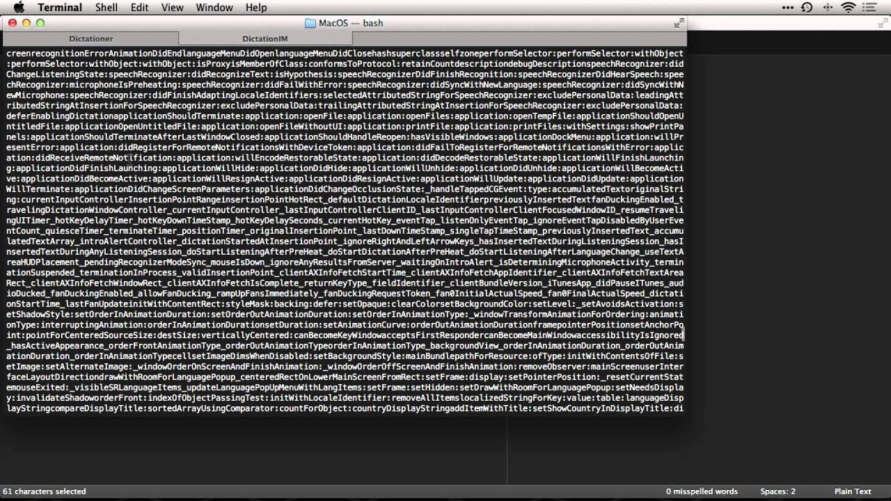 Reverse Engineering Dictation in OS X Mavericks