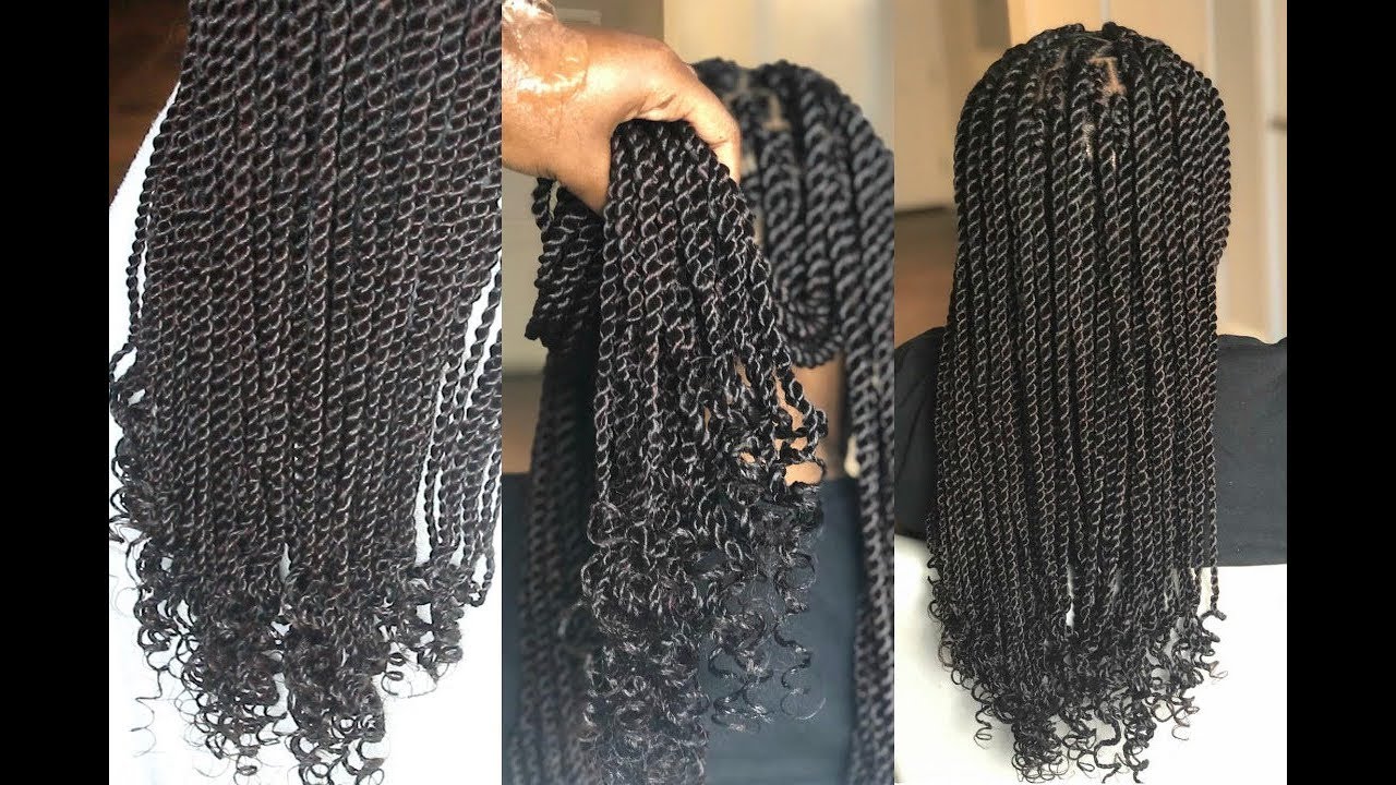 Its A Twisty Situation! Senegalese Twist With Curled Ends